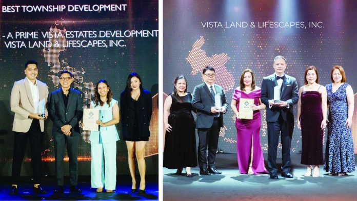 The DOT Property Philippines Awards named Verida Best Township Development, while Vista Residences received the distinction of Best New Launch Condominium Development for Crosswalk Tower at the DOT Property Southeast Asia Awards.