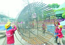 Infrastructure spending boost seen key to faster PH growth in 2026 Metro Rail Transit-Line 7 workers assembled a rebar cage in front of SM North, Edsa Highway in Quezon City in this file photo. ANZ Research said a recovery of government infrastructure spending after a deep slump triggered by the flood control scandal would be the most effective way to accelerate growth. PNA PHOTO BY ROBERT OSWALD P. ALFILER