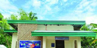 The first Ati Community Center also known as the “Plastik na Basura i-Bote” or PBB House, an eco-friendly facility that was constructed using plastic waste turned into eco-bricks, in Barangay 1, Poblacion, Tigbauan, Iloilo. PGENRO ILOILO PHOTO