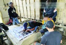 Police seize P2.4-million shabu from ‘high-value’ drug pushing suspect Police operatives conduct an on-site inventory of suspected shabu seized from a 42-year-old farmer during an anti-illegal drugs operation in Barangay Madarag, Lambunao, Iloilo. PRO-6 PHOTO