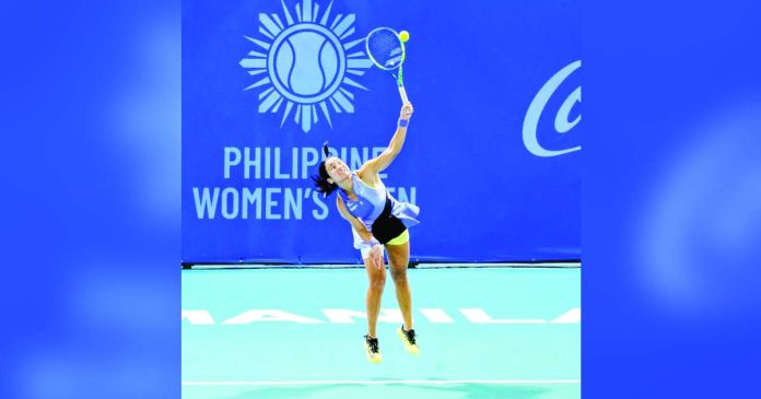 sports Alex.JPG_superimposed Alexandra Eala is the lone Filipina still standing in the Philippine Women’s Open. PHOTO COURTESY OF PHILTA