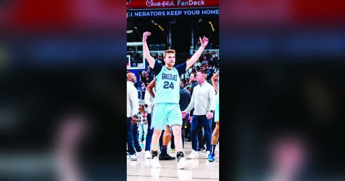 sports NBA_superimposed_compressed Cam Spencer anchored Memphis Grizzlies’ come-from-behind win over San Antonio Spurs. MEMPHIS GRIZZLIES PHOTO