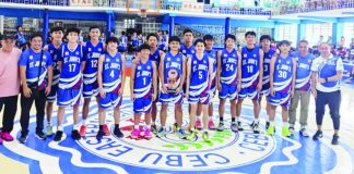 St. John’s Institute Falcons 18-Under’s championship roster is composed of Nathaniel Fajardo, Rafael Rondez, Will Anthony Jover Sy, Rhett Tabanao, Antonio Del Oeste, Jose Miguel Jover Sy and Irish Navarro. Also part of the team are Marshall Navales, Marcus Navales, Kyle Salgado, Sam Mikhail C. Sardua, and Roland Oñate. The team was coached by Troy Sarabia, with Ronnie Panaguiton and Kidong Soliza serving as assistant coaches. PHOTO COURTESY OF STEPHEN TAN
