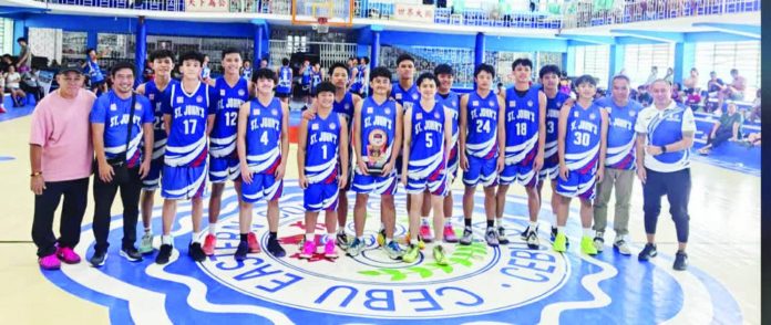 sports_SJI_copy_resized_compressed St. John’s Institute Falcons 18-Under’s championship roster is composed of Nathaniel Fajardo, Rafael Rondez, Will Anthony Jover Sy, Rhett Tabanao, Antonio Del Oeste, Jose Miguel Jover Sy and Irish Navarro. Also part of the team are Marshall Navales, Marcus Navales, Kyle Salgado, Sam Mikhail C. Sardua, and Roland Oñate. The team was coached by Troy Sarabia, with Ronnie Panaguiton and Kidong Soliza serving as assistant coaches. PHOTO COURTESY OF STEPHEN TAN