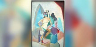 Nena Saguil’s “Fontainebleau” (1954), oil on canvas
