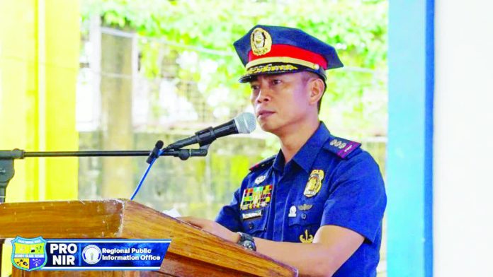 BCPO_chief_copy_resized_compressed Col. Eugene N. Rebadomia assumed post as Officer-in-Charge of the Bacolod City Police Office (BCPO) during a turnover of command ceremony on February 9, replacing Police Col. Joeresty P. Coronica. PRO-NIR PHOTO