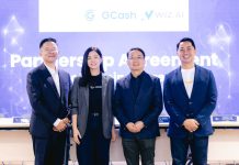 Fuse Financing Inc., the lending arm of GCash, advances responsible AI in lending to strengthen collection practices and protect customer dignity, enhancing financial inclusion. (L-R) Alex Song, Chief Operating Officer, Wiz.Ai; Pebbles Sy, Chief Technology and Operations Officer, Mynt, the parent company of GCash; Jianfeng Lu, Chief Executive Officer, Wiz.Ai; Tony Isidro, President and CEO of Fuse Financing Inc., the lending arm of GCash.