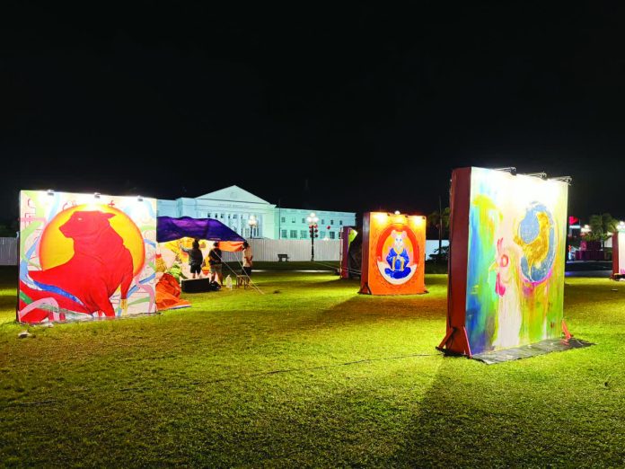 Bacolaodiat_Festival_copy_resized_compressed The Bacolod City Government Center grounds transformed into a festive hub with Chinese lanterns, zodiac mural artwork, and food kiosks on the eve of the 21st Bacolaodiat Festival. BCCO-PIO PHOTO