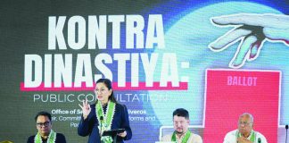 Bacolod City’s Mayor Greg Gasataya joined Sen. Risa Hontiveros, chairperson of the Senate Committee on Electoral Reforms and People’s Participation, and other local government officials during the committee’s third public consultation on proposed anti-political dynasty measures at the Alijis Campus of Carlos Hilado Memorial State University (CHMSU) in Bacolod City on February 13—the first time the consultations were held in the Visayas. SENATE OF THE PHILIPPINES FB PHOTO