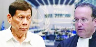 Former President Rodrigo Duterte’s lead counsel on Monday called on the International Criminal Court to “return” the ex-chief executive back to his family and the Filipino people. Atty. Nicholas Kaufman (right) made his appeal during the defense’s opening statement on the first day of the confirmation of charges against Duterte where he claimed that the charges against Duterte were “grievously misplaced” and “politically motivated.”
