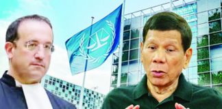 Lead defense counsel Nicholas Kaufman (left) says their objective is to dismantle the prosecution’s evidence and convince International Criminal Court judges that the crimes against humanity case against former president Rodrigo Duterte (right) does not meet the threshold required for trial.
