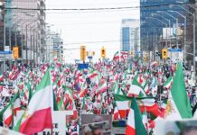 Hundreds of thousands join Iran protests around the world The largest rally against Iran was held in Toronto, Canada over the weekend where an estimated 350,000 people turned out to protest. ANDOLU VIA GETTY IMAGES