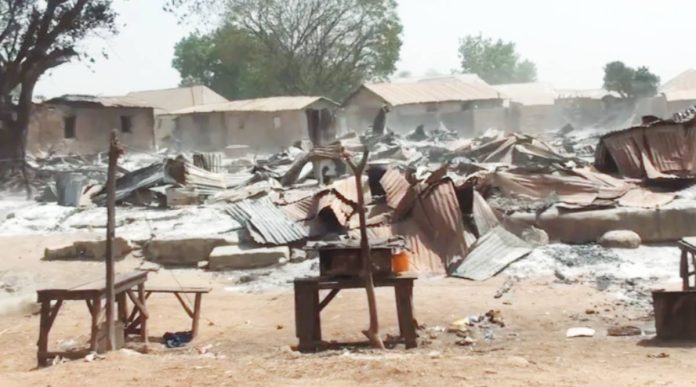 Nigeria Attackers burned down shops and homes during the raid on Woro village in Nigeria’s Kwara state. BBC