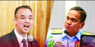 Philippine Coast Guard spokesperson Jay Tarriela (right) says he was taken aback by Sen. Alan Peter Cayetano’s statements during a Senate debate on a resolution condemning statements by the Chinese Embassy over the West Philippine Sea issue.