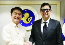 Executive Secretary Ralph Recto (left) meets with Korean Ambassador to the Philippines Lee Sang-Hwa on Monday, February 16, 2026, where they explored more ways to attract Korean investments into the country. PHOTO COURTESY OF OFFICE OF THE EXECUTIVE SECRETARY