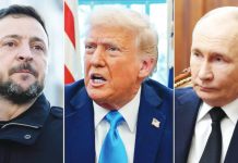 Zelensky, Trump, Putin. BBC