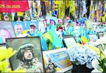 Ukraine remembers dead as war enters a fifth year These are memorials to fallen Ukrainian soldiers in Kyiv. It is now four years since Russia launched its full-scale invasion of Ukraine. EPA