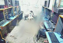 Man shot dead inside Bacolod computer shop A male resident of Victorias City, Negros Occidental was declared dead on the spot after he was shot multiple times by an unidentified gunman inside a computer shop on Monday night, Feb. 2, in Barangay 3, Bacolod City. BCPO PHOTO