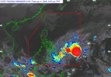‘Basyang’ seen crossing Western Visayas Friday; Alert level raised, LGUs on standby Photo courtesy of PAGASA