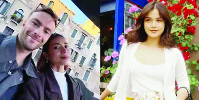 Glaiza de Castro with her husband (left) and Maris Racal. @GLAIZAREDUX, @MARIESTELLER/IG PHOTOS