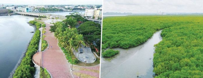 greener-future BUILDING A GREENER FUTURE. The Iloilo River Esplanade and the city’s restored mangrove ecosystems reflect Iloilo City’s strong commitment to environmental protection, climate resilience, and people-centered urban development. These nature-based initiatives helped earn Iloilo City recognition as a Generation Restoration Role Model City under the United Nations Decade on Ecosystem Restoration — a proof that thoughtful planning and nature-based solutions can renew both places and people. PHOTO GRABBED FROM JERRY P. TREÑAS FACEBOOK PAGE