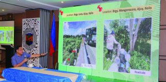 Gov. Arthur Defensor Jr. presents documented cases of roadside dumping during the “Limpyo Iloilo” Stakeholders Summit and calls on mayors and barangay officials to strictly enforce solid waste management measures. PHOTO FROM BALITA HALIN SA KAPITOLYO