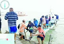 17 rescued after motorboat capsizes off Carles coast Passengers are assisted ashore after being rescued from a capsized motorized banca off Barangay Buenavista, Carles, Iloilo, following rough sea conditions while en route to Gigantes Island. All 17 passengers and crew members were safely brought to Bancal Wharf and later checked by health personnel. PHILIPPINE COAST GUARD PHOTO