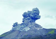 Kanlaon erupts; Alert Level 2 remains A dark gray plume rose from the summit of Kanlaon Volcano on February 19 following a moderately explosive eruption that prompted authorities to maintain Alert Level 2 and warned communities of possible ashfall and pyroclastic flows. LEAH PAHAYAHAY MARTINEZ PHOTO