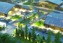 Aerial render of The Green House at The Upper East
