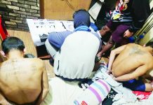 P7.5-M ‘drive-thru’ shabu hub busted; suspect tied to jailed drug lord nabbed Police operatives secure three suspects after a buy-bust operation that dismantled a “drive-thru” drug operation and led to the seizure of more than 1.1 kilograms of suspected shabu at Deca Homes Subdivision, Barangay Balabag, Sta. Barbara, Iloilo on February 2, 2026. PDEU