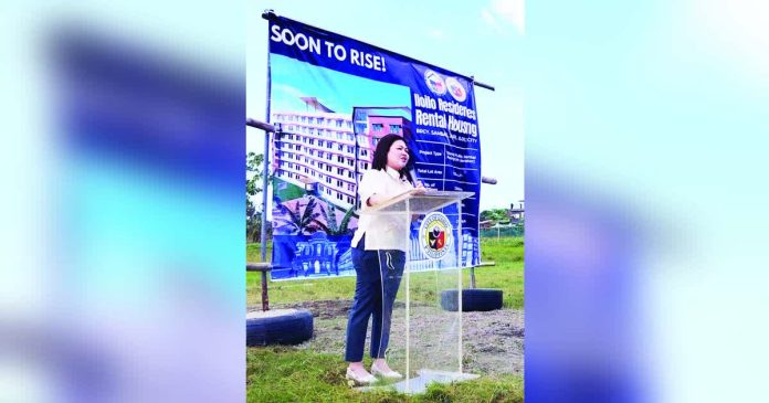 “This is about providing 362 housing units that offer qualified beneficiaries a strong, free, and dignified home for their families,” says Mayor Raisa Treñas during the launch of the Iloilo Residences Rental Housing Project in Barangay Sambag, Jaro, Iloilo City. NELJOY GALIGAO/PN