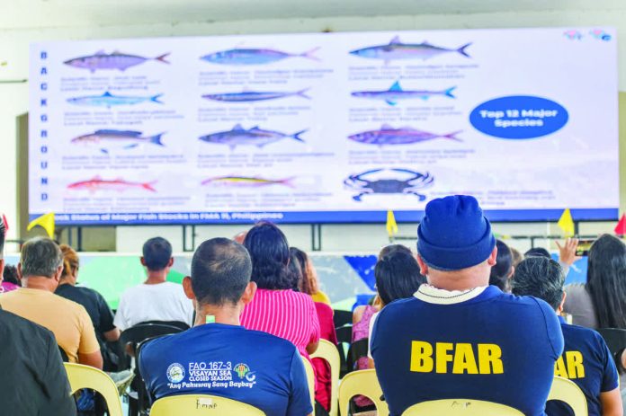 neljoy_bfar_copy_resized_compressed The Bureau of Fisheries and Aquatic Resources conducts an orientation for commercial fishing operators in Carles, Iloilo following the lifting of the Visayan Sea closed season, emphasizing strict compliance with mesh size rules, vessel registration, and monitoring requirements to ensure sustainable fishing practices. The goal is to protect and conserve the Visayan Sea’s rich resources. BFAR-6 PHOTO