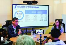 WV nears universal health coverage; PhilHealth: over 7.8M Ilonggos insured Philippine Health Insurance Corporation – Region 6 vice president Lazaro Tabsing presents the region’s 96.74% membership registration rate during a press briefing in Iloilo City, as shown on a screen detailing enrollment figures across Western Visayas provinces. PIA-6 PHOTO