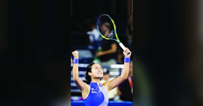 sports Eala_superimposed_compressed Alexandra Eala stuns world No. 8 Jasmine Paolini of Italy to reach the Round of 16 of the WTA 1000Dubai Tennis Championships. WTA PHOTO