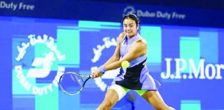 Alexandra Eala vaulted 16 spots from No. 47 following a breakthrough run at the Dubai Duty Free Tennis Championships. PHOTO COURTESY OF ABU DHABI OPEN