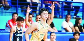 Adrian Alagaban’s shooting keyed a game-turning surge in Far Eastern University–Diliman’s game against Adamson. UAAP PHOTO