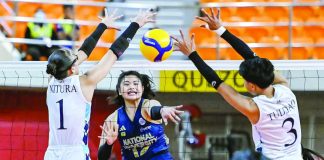 Rookie Sam Cantada delivers another standout performance as National University sweeps Adamson in UAAP Season 88 women’s volleyball action. UAAP PHOTO