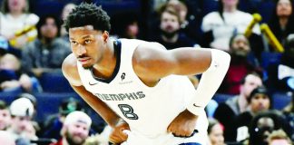 Jaren Jackson Jr. earned NBA Defensive Player of the Year honors in the 2022–2023 season and has been named to the All-Defensive Team three times. AP