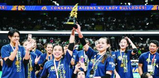 Negrense standouts Shaira Jardio and Evangeline Alinsug remain key pieces of the National University Lady Bulldogs’ bid for a third straight UAAP championship. UAAP PHOTO