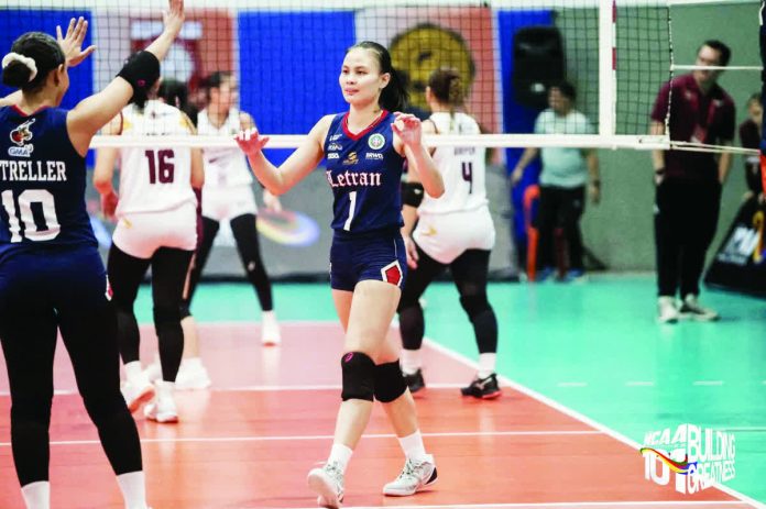 sports_Nitura_resized_compressed Judiel Nitura spearheaded Colegio de San Juan de Letran Lady Knights’ sweep over San Sebastian College-Recoletos Lady Stags to keep Letran unbeaten in NCAA Season 101. NCAA PHOTO