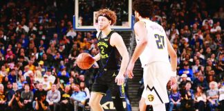Brandin Podziemski fueled Golden State Warriors' endgame rampage over Denver Nuggets. NBA PHOTO
