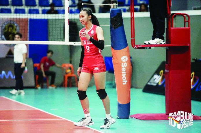 sports_San_Beda_resized_resized_compressed Janelle Bachar leads San Beda Lady Red Spikers' win over the College of St. Benilde Lady Blazers. NCAA PHOTO