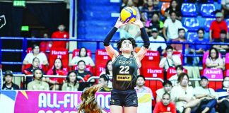 Gel Cayuna was named Player of the Game in Cignal HD Spikers’ straight-set win over PLDT High Speed Hitters. PVL PHOTO