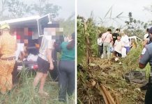 This Toyota Tamaraw accidentally veered off the road and landed into a grassy area in Barangay Punong, Passi City, Iloilo on Feb. 22, 2026. Police confirmed 10 people sustained minor injuries and were discharged after treatment. PASSI CITY FIRE STATION/AKSYON RADYO ILOILO PHOTOS