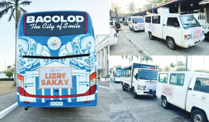 City-deployed vehicles under Bacolod’s “Libre Sakay” program plied major routes on March 23, providing free transportation to commuters amid service disruptions and rising fuel costs. The initiative, aimed at easing the burden on daily passengers, is now being considered for extension pending evaluation by city officials. MAYOR G FB PHOTO