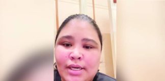 Ahmyzza Contreras appealed for assistance in a video posted on social media after a missile strike reportedly damaged the building where she was staying near the U.S. Navy base in Manama, Bahrain. SCREENGRAB FROM AHMYZZA CONTRERAS FB