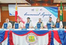 DBP, Kabankalan City gov’t sign P2-billion loan pact Shown during the loan agreement signing between the Development Bank of the Philippines (DBP) and the Local Government of Kabankalan City are (from right) DBP’s Assistant Vice President Mary Ruth O. Ong and Vice President Atty. Rodel B. Bustillo, DBP Visayas Lending Group Vice President Atty. Marissa P. Anino, Kabankalan City’s Mayor Benjie M. Miranda and Vice Mayor Divina Gracia S. Miranda, and Liga ng Barangay president Rico M. Regalia.