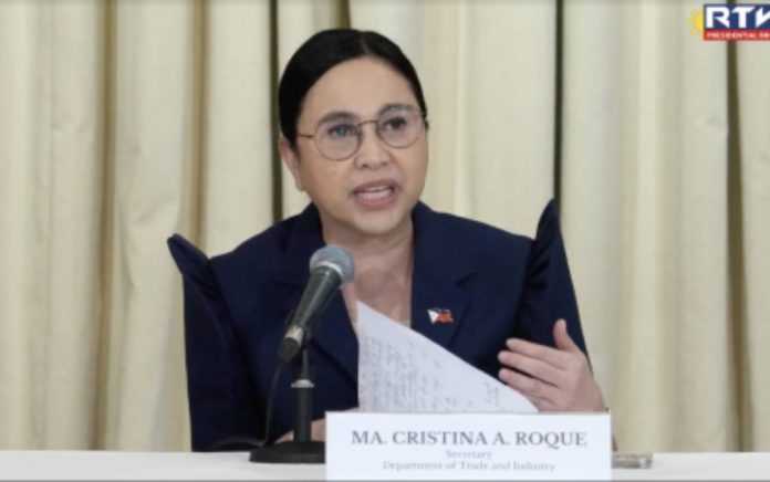 DTI Secretary Ma. Cristina Roque. Photo courtesy of RTVM
