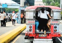 FOR JEEPNEYS, BUSES, AIRPORT TAXIS, TNVS: LTFRB eyes provisional fare hike if MidEast crisis worsens Passengers board public utility vehicles at a designated stop along Commonwealth Avenue in Quezon City. The Land Transportation Franchising and Regulatory Board is studying a provisional fare increase for all public transport services amid the rise in fuel prices due to the worsening conflict in the Middle East. PNA