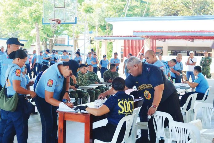 IPPO cleansing A total of 474 personnel of the Iloilo Police Provincial Office underwent mandatory drug testing on March 19, 2026. The drug tests were administered by the Iloilo Provincial Forensic Unit. IPPO PHOTO